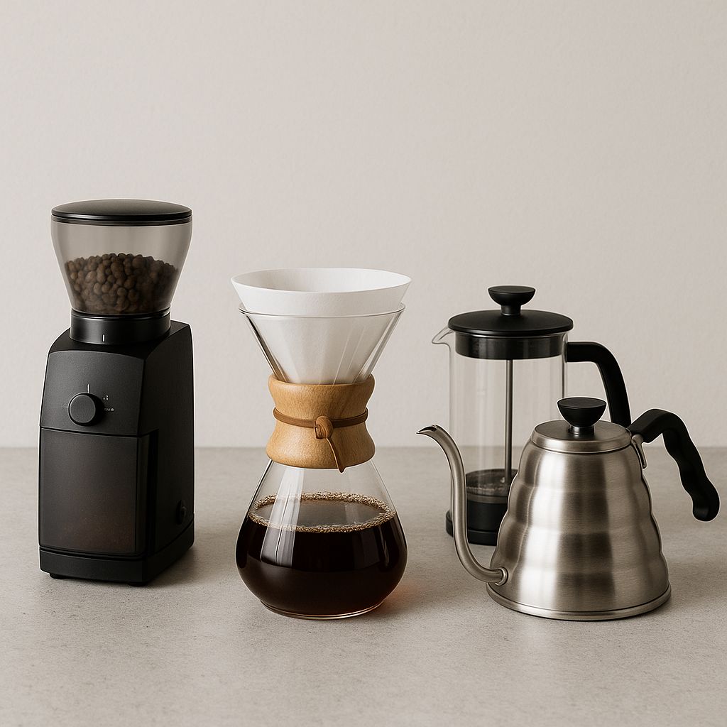 Evde Kullanılan Temel Kahve Ekipmanları
