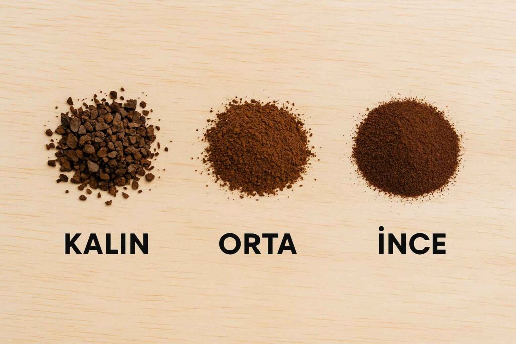 Kahve yapımında öğütme boyutunun etkisi