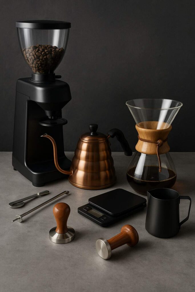 Kahve Yapımında Profesyonel Barista Araçları